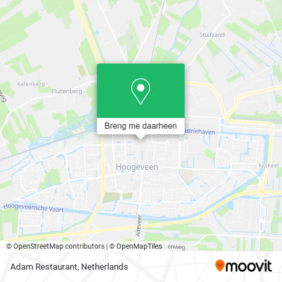 Adam Restaurant kaart