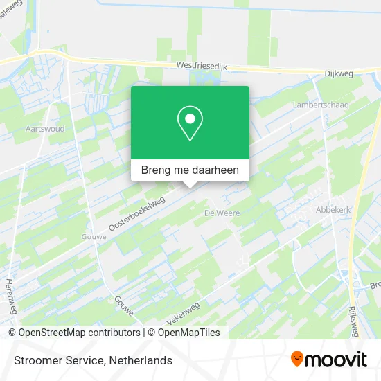 Stroomer Service kaart