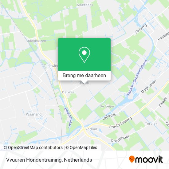 Vvuuren Hondentraining kaart