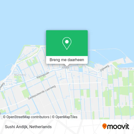 Sushi Andijk kaart