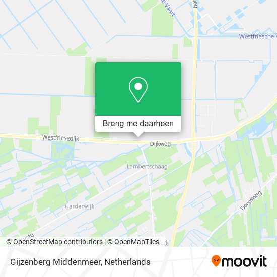 Gijzenberg Middenmeer kaart