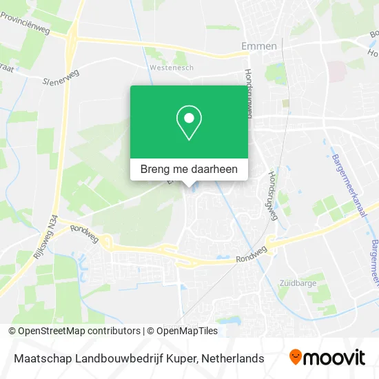 Maatschap Landbouwbedrijf Kuper kaart