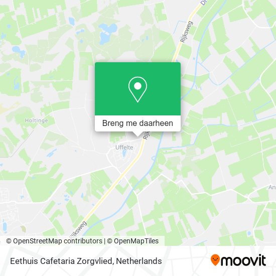 Eethuis Cafetaria Zorgvlied kaart