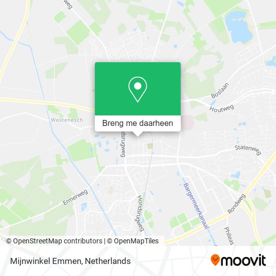 Mijnwinkel Emmen kaart