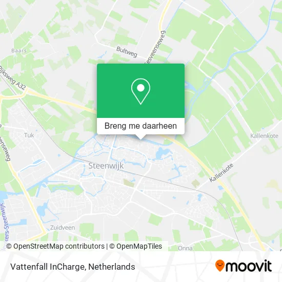 Vattenfall InCharge kaart