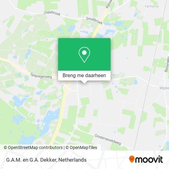 G.A.M. en G.A. Dekker kaart