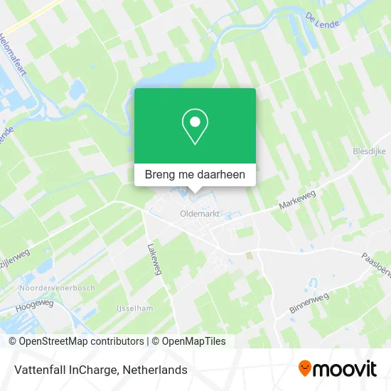 Vattenfall InCharge kaart