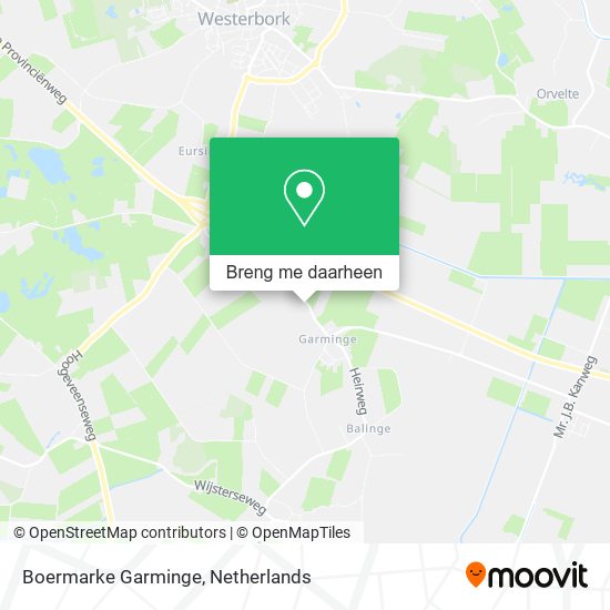 Boermarke Garminge kaart