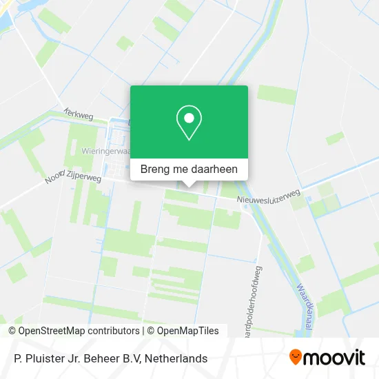 P. Pluister Jr. Beheer B.V kaart