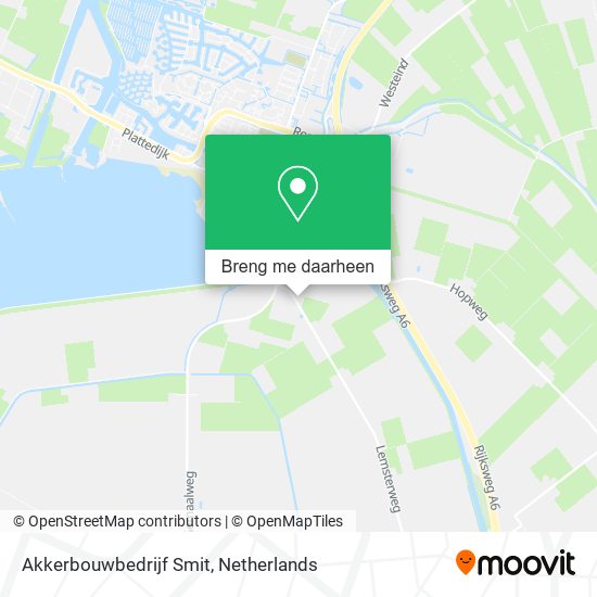 Akkerbouwbedrijf Smit kaart