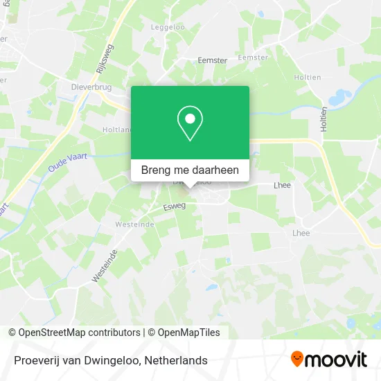 Proeverij van Dwingeloo kaart