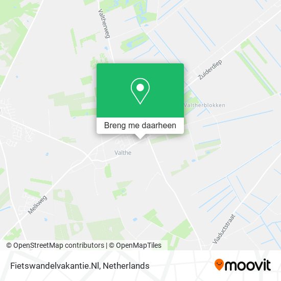 Fietswandelvakantie.Nl kaart