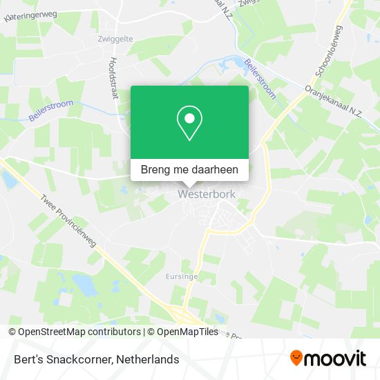 Bert's Snackcorner kaart