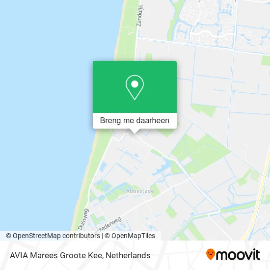 AVIA Marees Groote Kee kaart