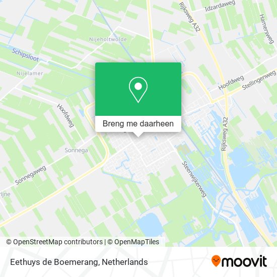 Eethuys de Boemerang kaart