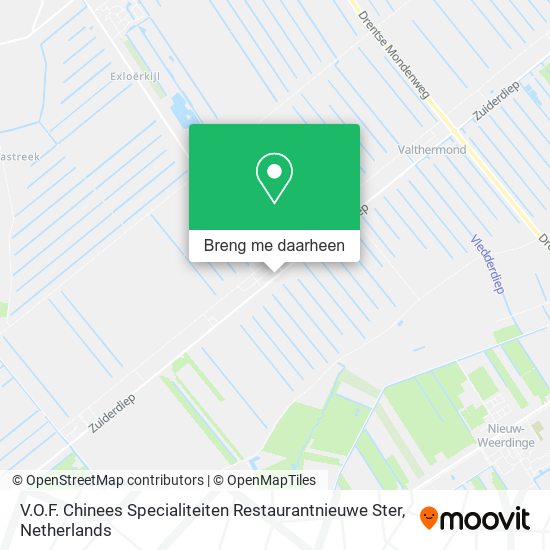 V.O.F. Chinees Specialiteiten Restaurantnieuwe Ster kaart