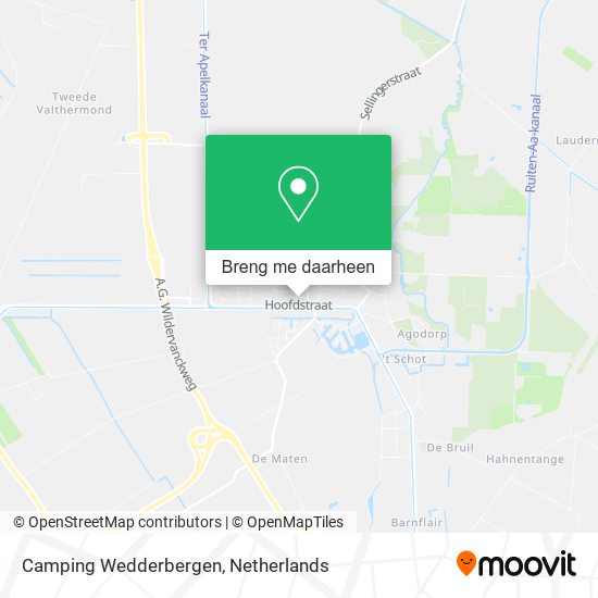 Camping Wedderbergen kaart