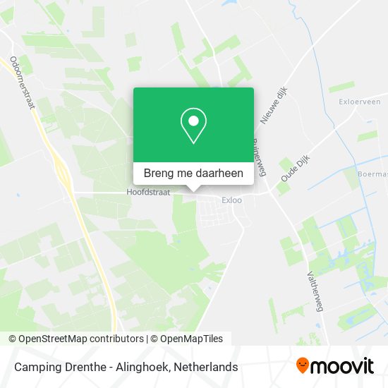 Camping Drenthe - Alinghoek kaart