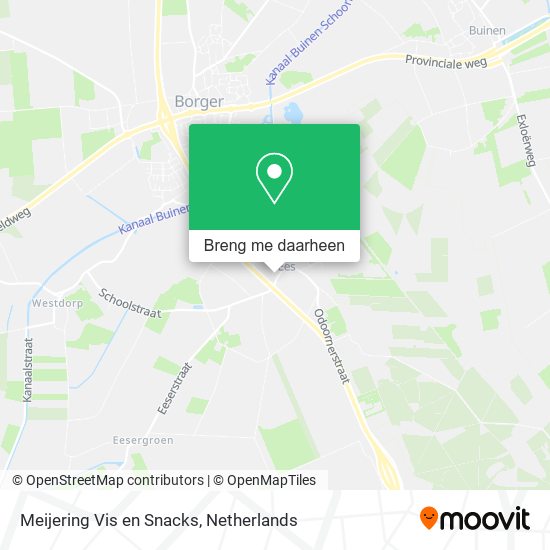 Meijering Vis en Snacks kaart