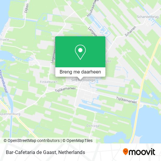 Bar-Cafetaria de Gaast kaart