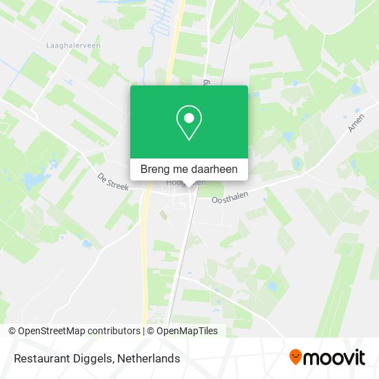 Restaurant Diggels kaart