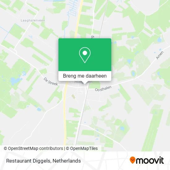 Restaurant Diggels kaart