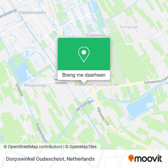 Dorpswinkel Oudeschoot kaart