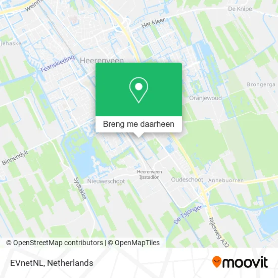 EVnetNL kaart