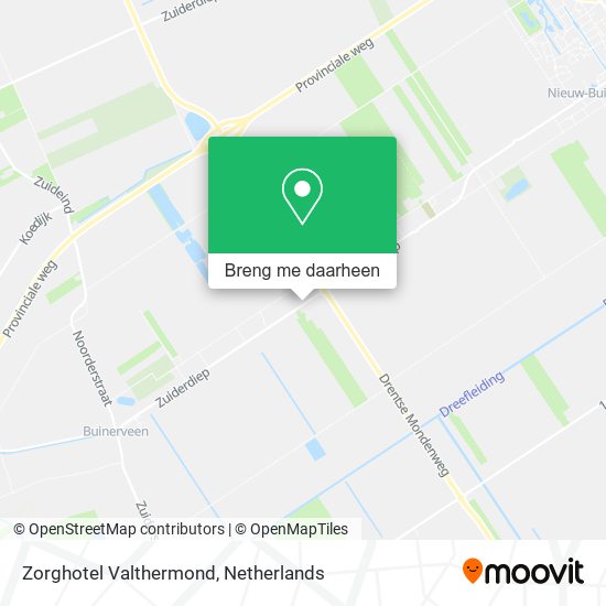 Zorghotel Valthermond kaart