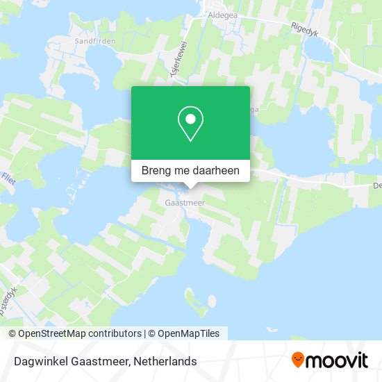 Dagwinkel Gaastmeer kaart