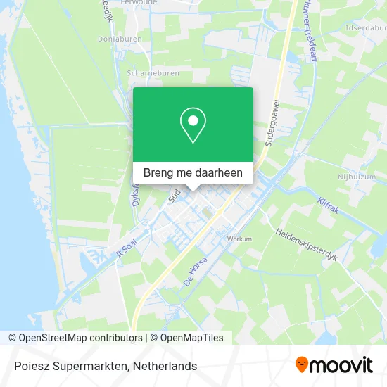 Poiesz Supermarkten kaart