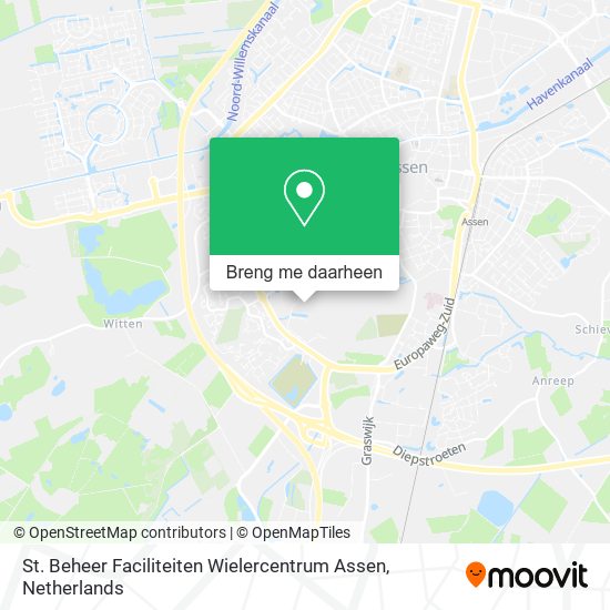 St. Beheer Faciliteiten Wielercentrum Assen kaart