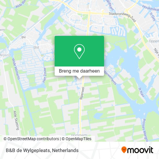 B&B de Wylgepleats kaart