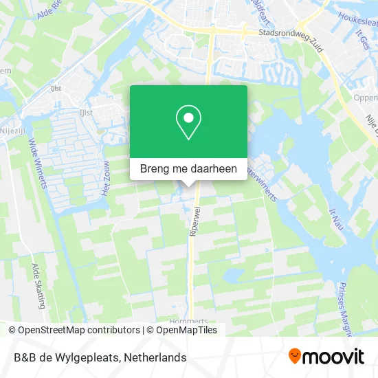 B&B de Wylgepleats kaart