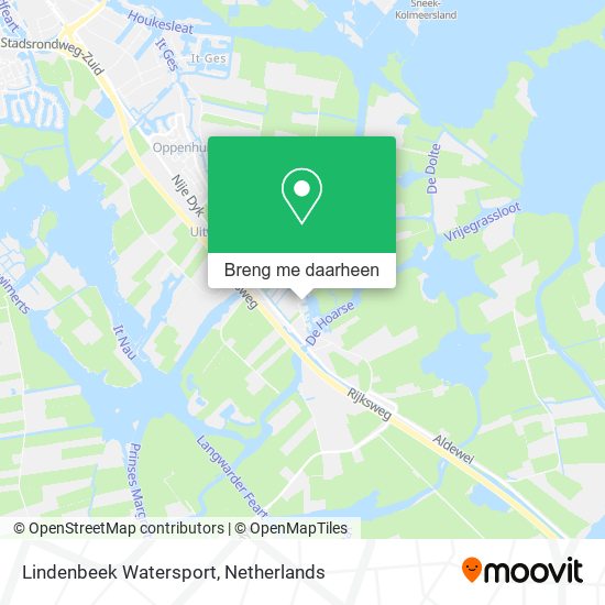 Lindenbeek Watersport kaart