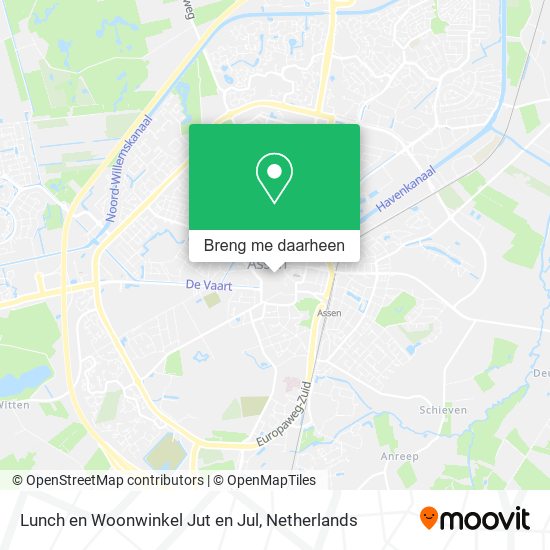 Lunch en Woonwinkel Jut en Jul kaart