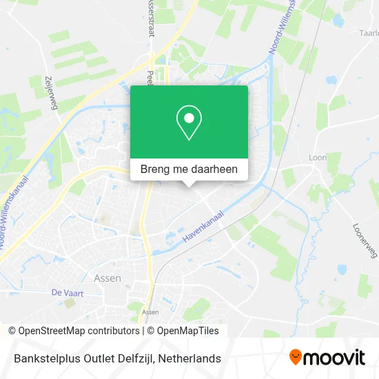 Bankstelplus Outlet Delfzijl kaart