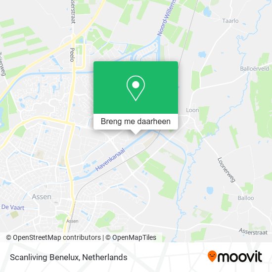 Scanliving Benelux kaart