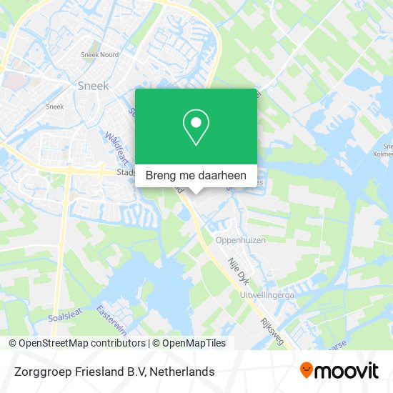 Zorggroep Friesland B.V kaart