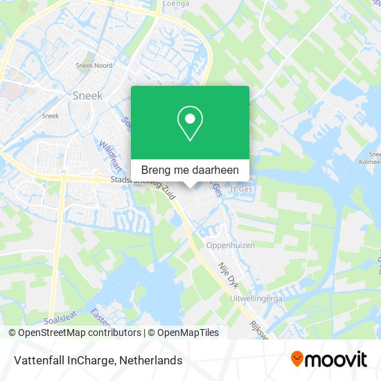 Vattenfall InCharge kaart