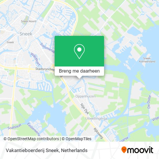 Vakantieboerderij Sneek kaart