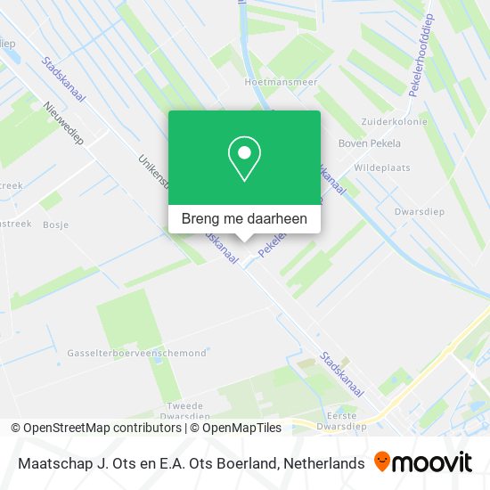 Maatschap J. Ots en E.A. Ots Boerland kaart