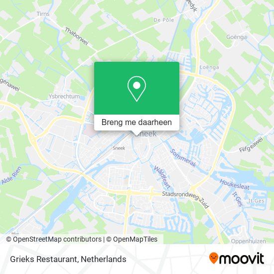 Grieks Restaurant kaart