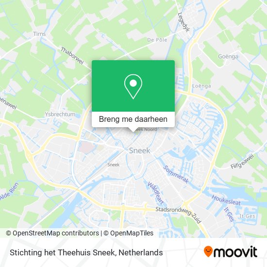 Stichting het Theehuis Sneek kaart