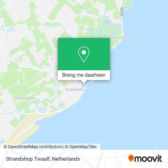 Strandshop Twaalf kaart