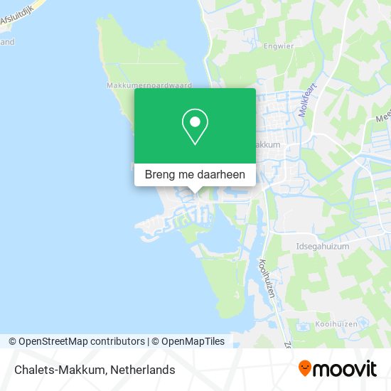 Chalets-Makkum kaart