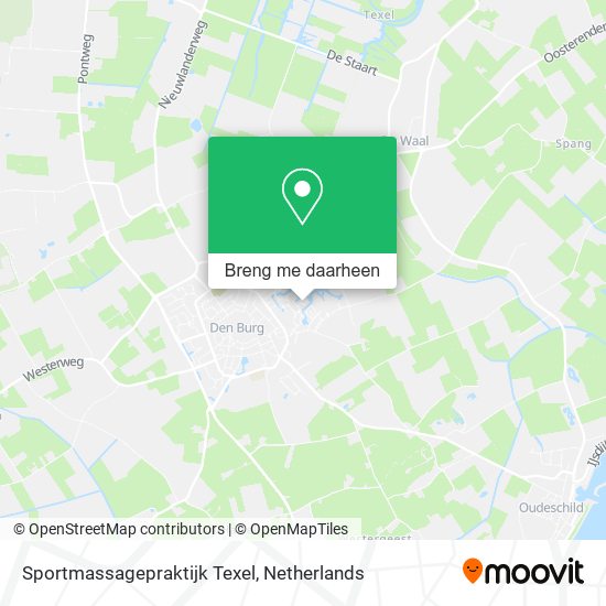 Sportmassagepraktijk Texel kaart