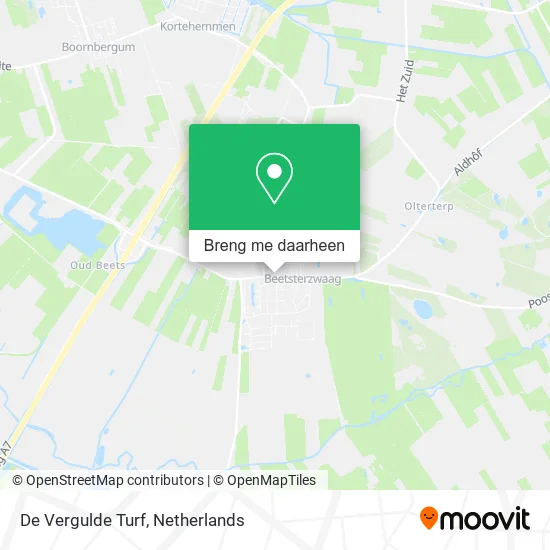 De Vergulde Turf kaart