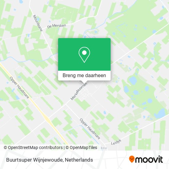Buurtsuper Wijnjewoude kaart
