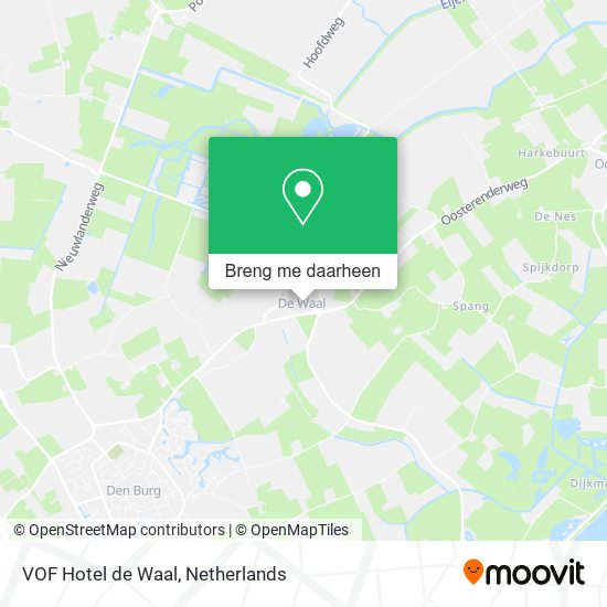 VOF Hotel de Waal kaart